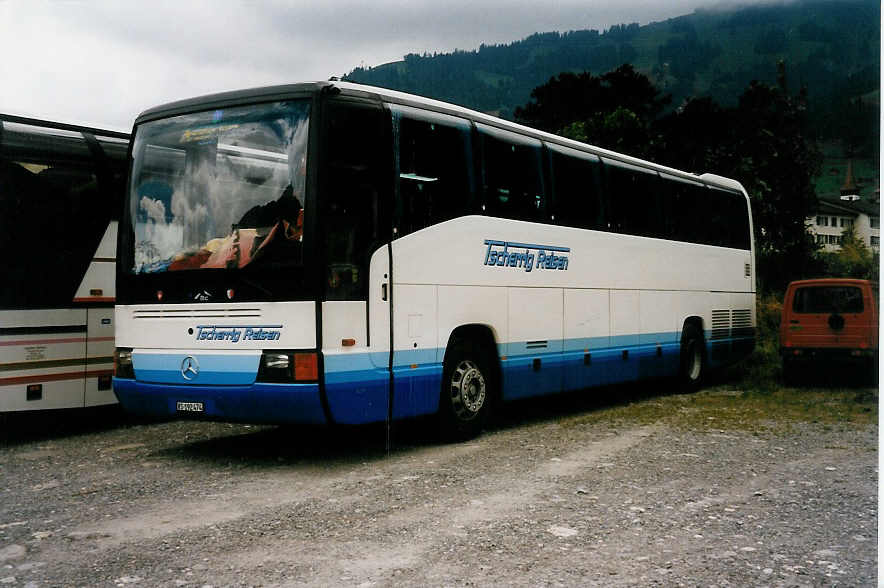 (034'613) - Tscherrig, Naters - VS 192'474 - Mercedes am 15. Juli 1999 beim Bahnhof Frutigen