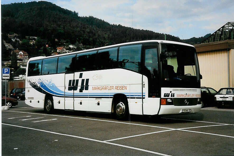 (035'004) - Aus Deutschland: Will, Mllheim - FR-WK 57 - Mercedes am 31. Juli 1999 in Thun, Seestrasse