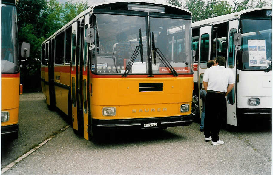 (035'903) - PTT-Regie - P 24'284 - Saurer/R&J am 28. August 1999 in Oensingen, Saurertreffen
