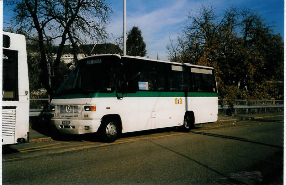 (037'508) - Taxi-Zentrale, Basel - Nr. 303/BS 1813 - Mercedes/Auwrter am 1. November 1999 in Basel, ZOO