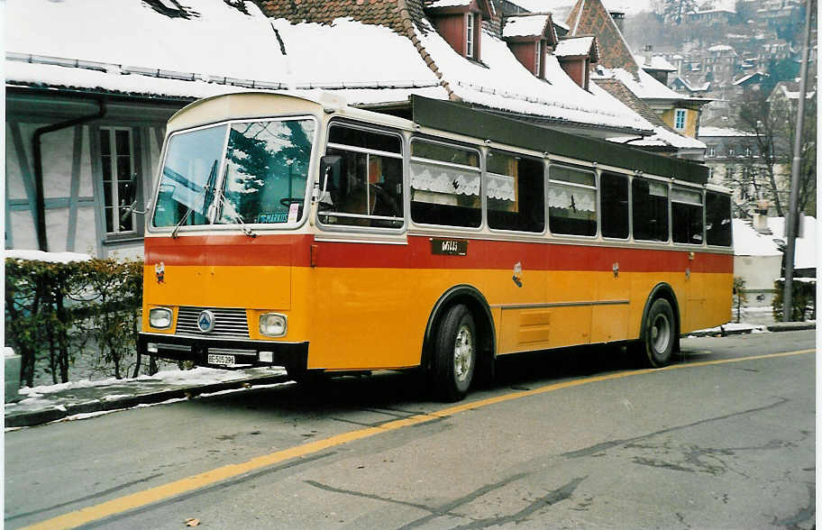 (037'917) - Merk, Bolligen - BE 505'296 - Saurer/Tscher (ex P 24'615) am 26. November 1999 in Bern, Brengraben