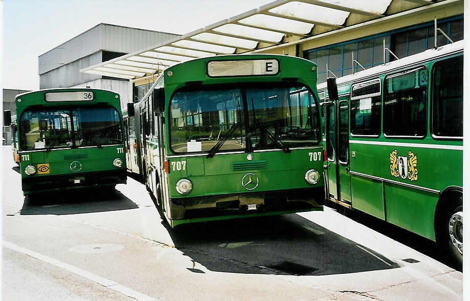 (040'315) - BVB Basel - Nr. 707 - Mercedes am 22. April 2000 in Biel, BTR