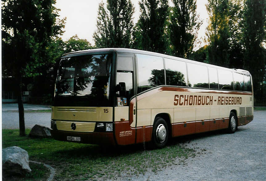 (047'608) - Aus Deutschland: Lffler, Bblingen - Nr. 15/BB-AL 222 - Mercedes am 4. Juli 2001 in Thun, Lachenwiese