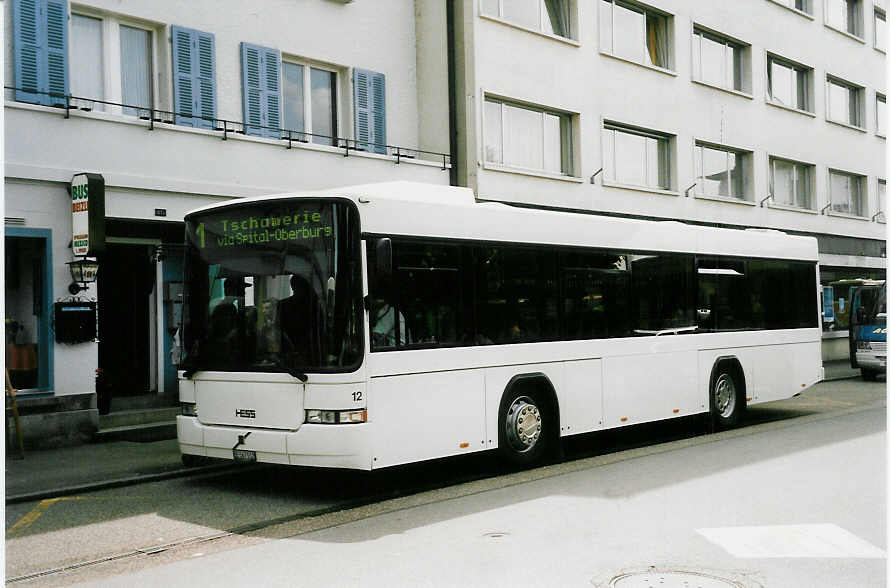 (047'627) - AAGK Koppigen - Nr. 12/BE 567'512 - Volvo/Hess am 9. Juli 2001 beim Bahnhof Burgdorf