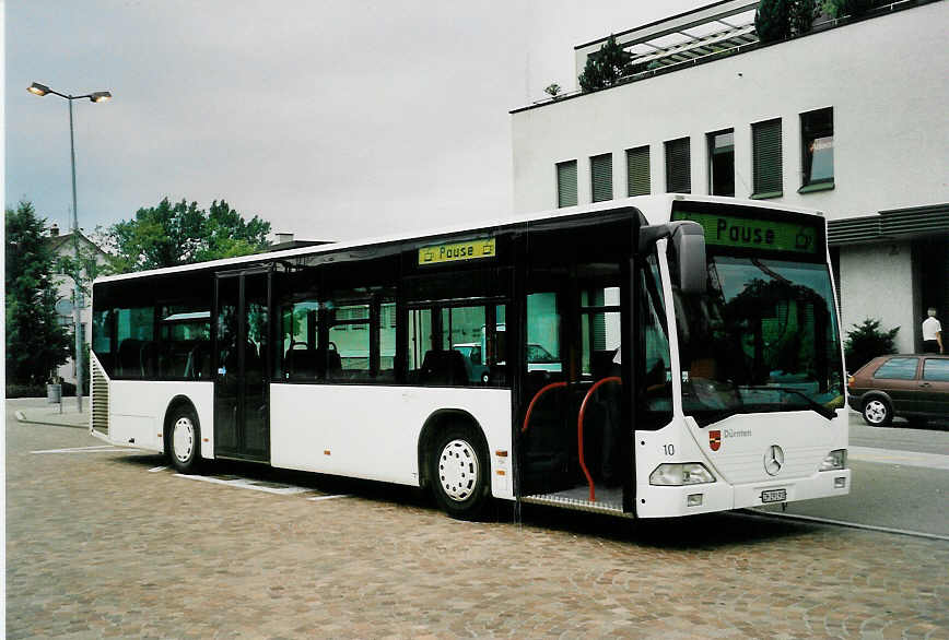 (047'914) - VZO Grningen - Nr. 10/ZH 291'918 - Mercedes am 12. Juli 2001 beim Bahnhof Wetzikon