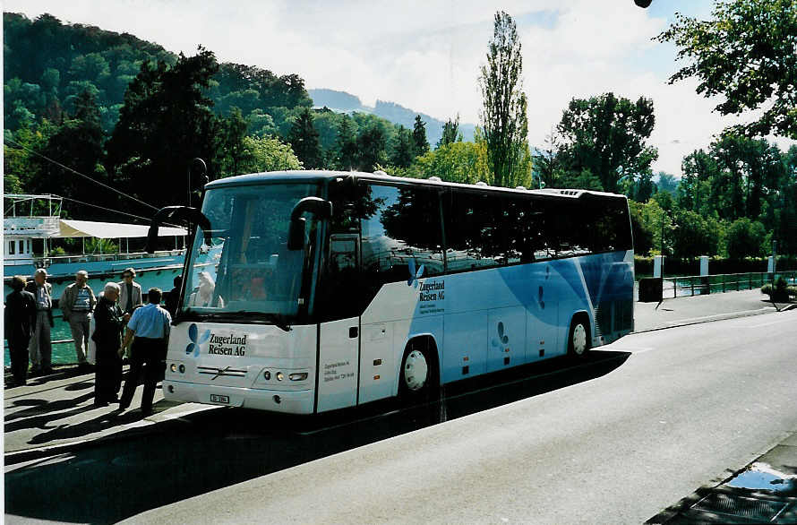(049'606) - ZVB Zug - Nr. 44/ZG 3394 - Volvo/Drgmller am 6. September 2001 bei der Schifflndte Thun