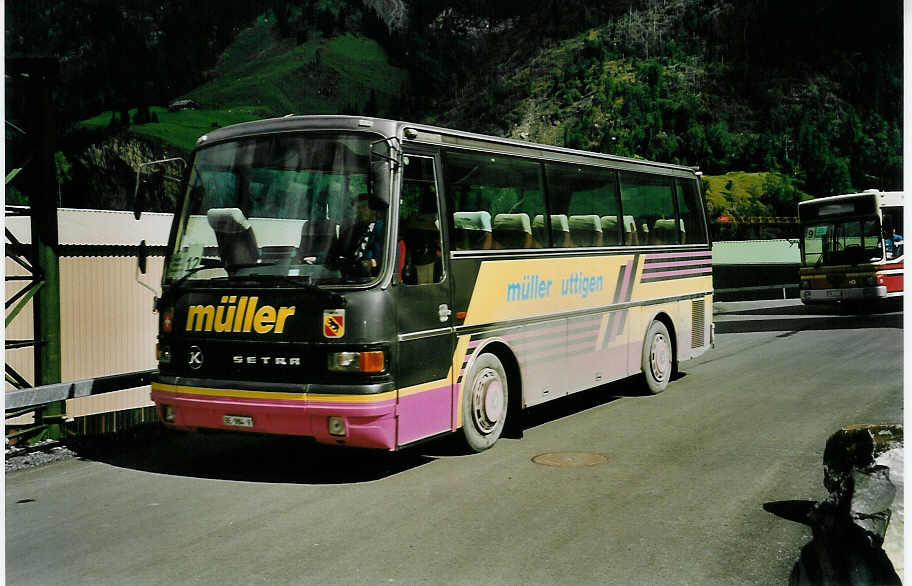 (049'624) - Mller, Uttigen - BE 984 V - Setra am 9. September 2001 in Mitholz, NEAT