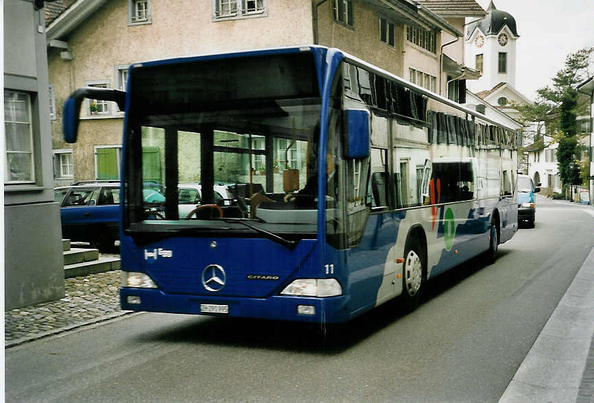 (052'513) - VZO Grningen - Nr. 11/ZH 291'995 - Mercedes am 23. Mrz 2002 in Grningen, Stedtli