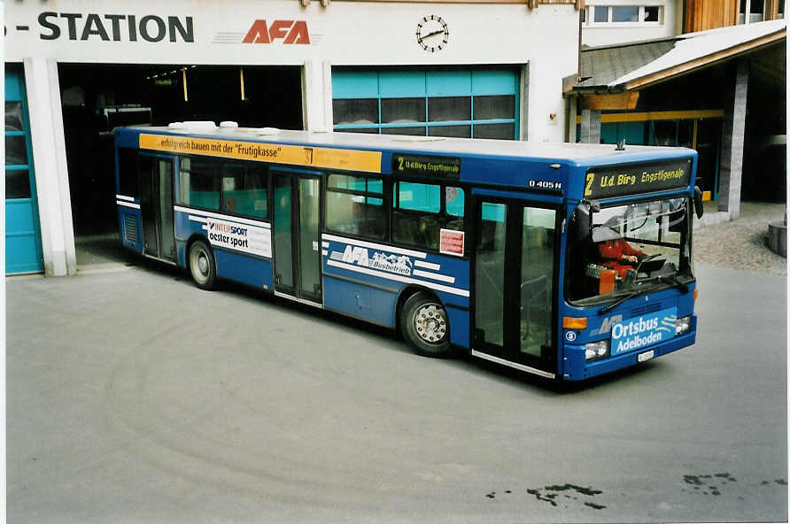 (052'619) - AFA Adelboden - Nr. 3/BE 26'703 - Mercedes am 24. Mrz 2002 beim Autobahnhof Adelboden