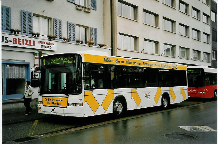 (052'904) - AAGK Koppigen - Nr. 12/BE 567'512 - Volvo/Hess am 15. April 2002 beim Bahnhof Burgdorf