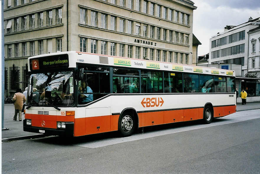 (053'230) - BSU Solothurn - Nr. 65/SO 21'973 - Mercedes (ex Nr. 59) am 27. April 2002 in Solothurn, Amthausplatz
