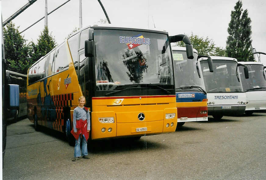 (054'936) - Aus der Schweiz: Gallus, St. Gallen - SG 63'503 - Mercedes am 25. Juli 2002 in Rust, Europapark