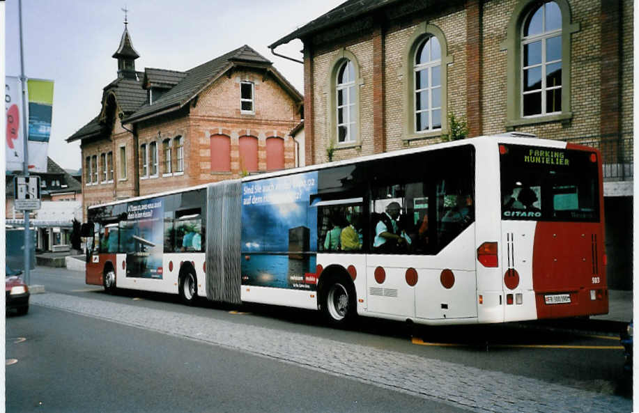 (055'916) - TPF Fribourg - Nr. 583/FR 300'390 - Mercedes am 31. August 2002 in Murten, Carterminal