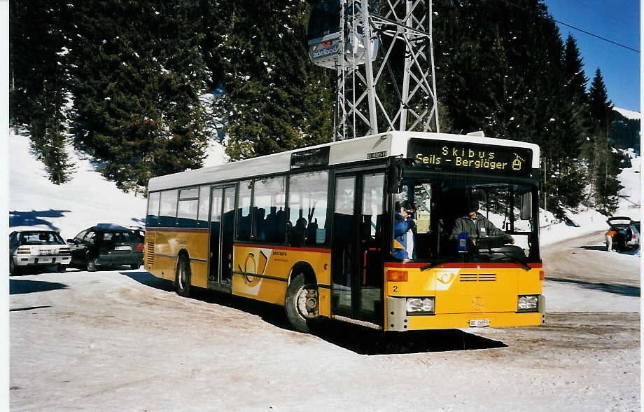 (058'722) - Portenier, Adelboden - Nr. 2/BE 26'853 - Mercedes (ex P 25'198; ex Anthamatten, Saas-Almagell) am 18. Februar 2003 in Adelboden, Berglger