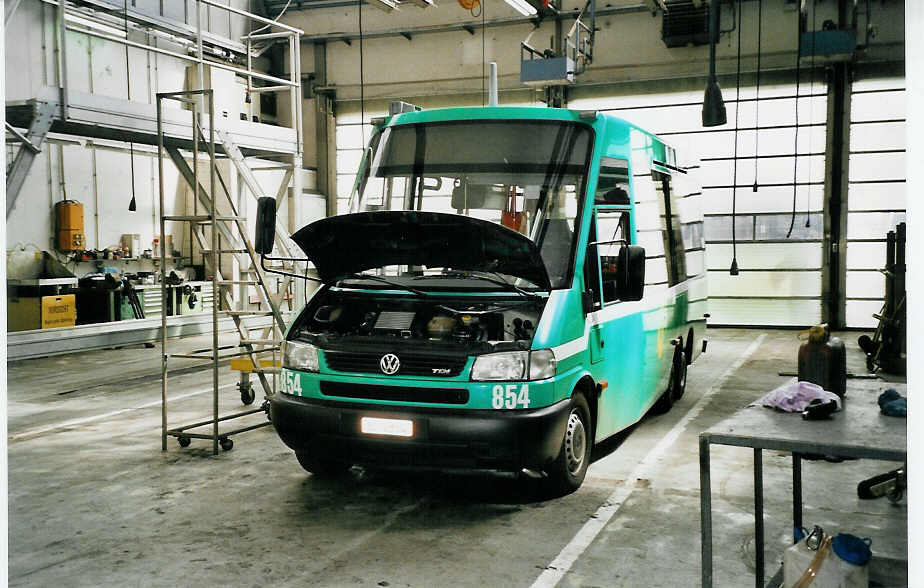 (059'913) - BVB Basel - Nr. 854/BS 2854 - VW-Kutsenits am 19. April 2003 in Basel, Garage Rankstrasse