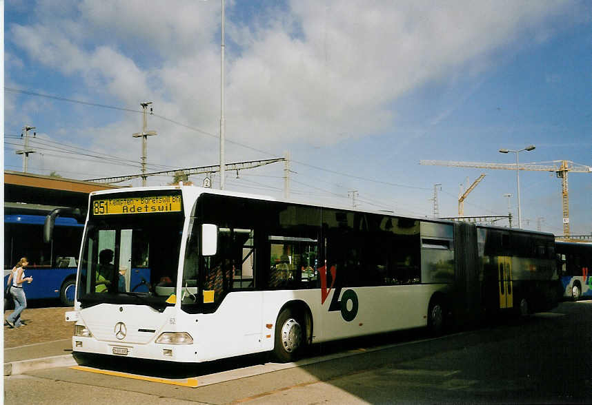 (060'721) - VZO Grningen - Nr. 62/ZH 691'895 - Mercedes am 21. Juni 2003 beim Bahnhof Wetzikon