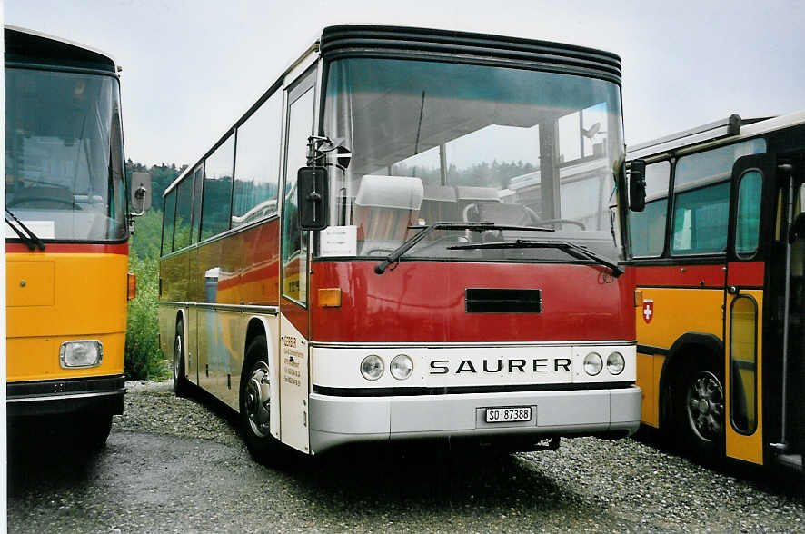 (062'910) - Gerber, Matzendorf - SO 87'388 - Saurer/R&J (ex Schnider, Schpfheim) am 30. August 2003 in Niederbipp, Saurertreffen
