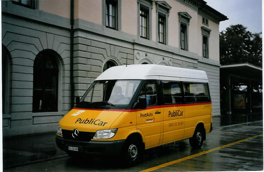 (063'924) - PostAuto Thurgau-Schaffhausen - Nr. 47/TG 158'089 - Mercedes (ex P 21'002) am 9. Oktober 2003 beim Bahnhof Frauenfeld