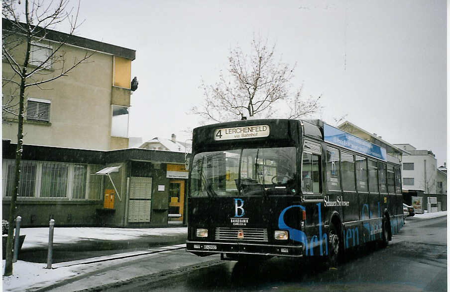 (064'935) - STI Thun - Nr. 27/BE 419'027 - Volvo/R&J (ex SAT Thun Nr. 27) am 31. Dezember 2003 in Thun-Lerchenfeld, Post