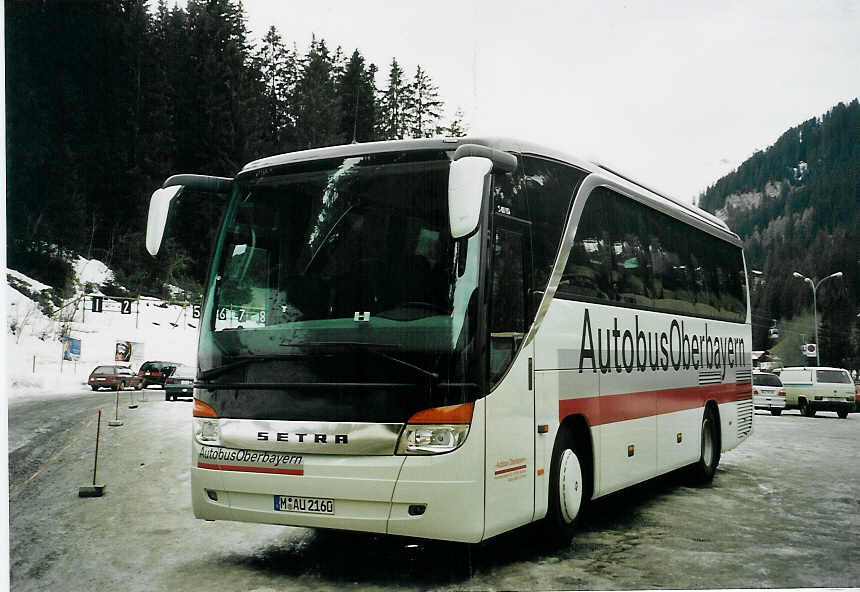 (065'708) - Aus Deutschland: Autobus Oberbayern, Mnchen- M-AU 2160 - Setra am 22. Februar 2004 in Adelboden, ASB