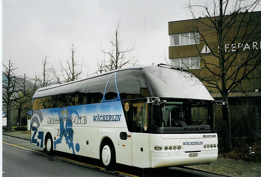 (065'908) - Wckerlin, Zrich - ZH 61'375 - Neoplan am 7. Mrz 2004 in Thun, Hotel Seepark