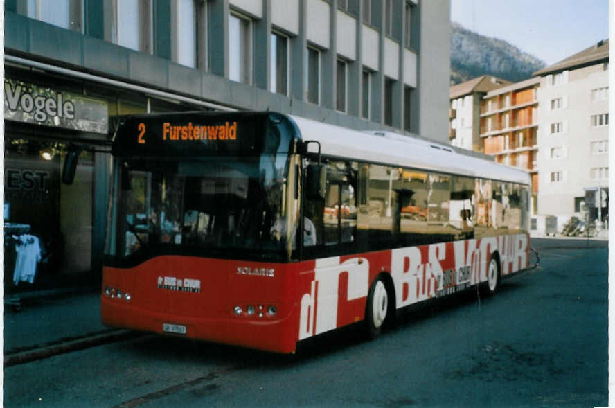 (066'626) - SBC Chur - Nr. 7/GR 97'507 - Solaris am 20. April 2004 beim Bahnhof Chur
