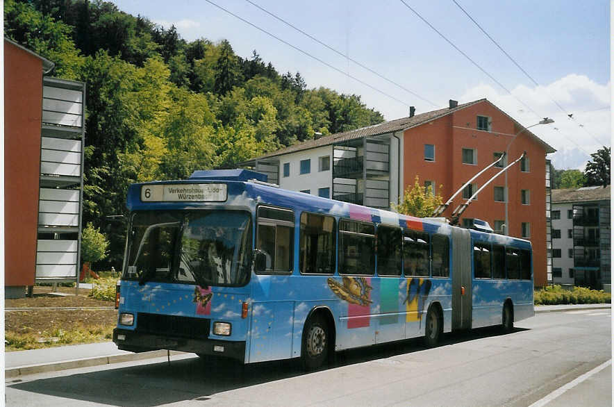 (067'916) - VBL Luzern - Nr. 199 - NAW/Hess Gelenktrolleybus am 23. Mai 2004 in Luzern, Wrzenbach