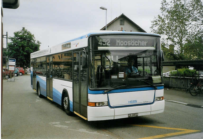 (068'416) - VBRF Regensdorf - Nr. 41/ZH 80'872 - Volvo/Hess am 19. Juni 2004 beim Bahnhof Regensdorf