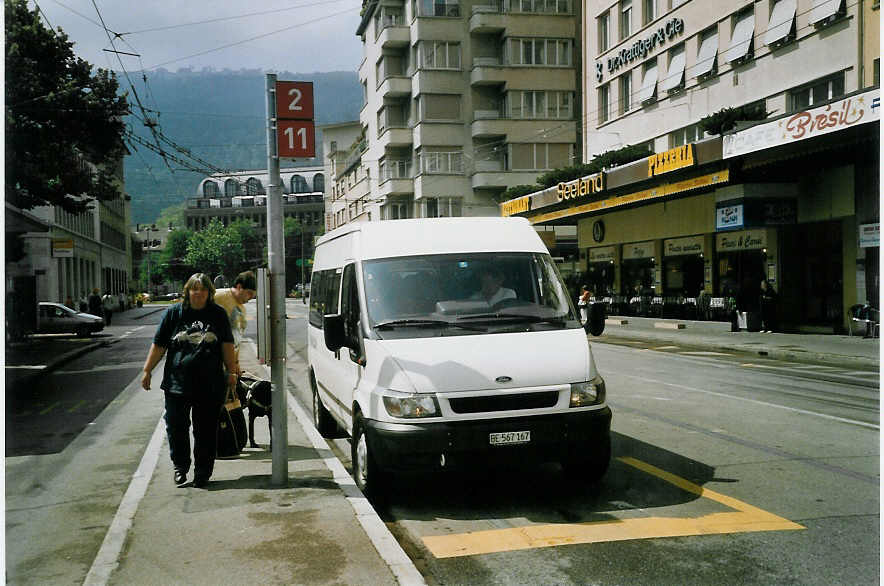 (069'011) - Funi-Car, Biel - Nr. 67/BE 567'167 - Ford am 7. Juli 2004 beim Bahnhof Biel