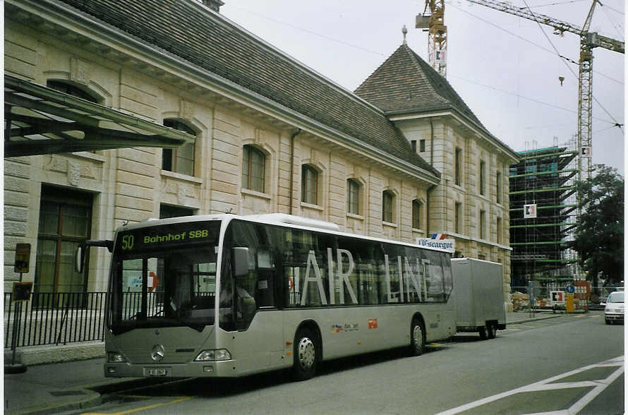 (069'628) - PostAuto Nordwestschweiz - BS 2847 - Mercedes (ex P 25'292) am 24. Juli 2004 beim Bahnhof Basel