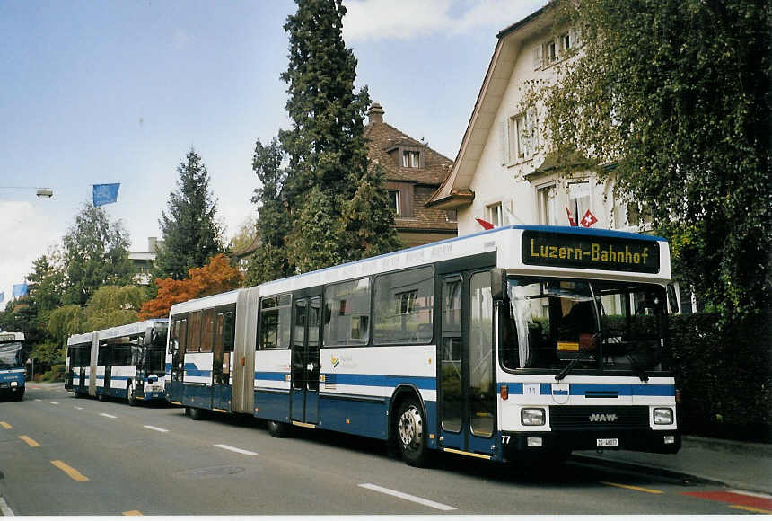 (070'136) - ZVB Zug - Nr. 77/ZG 46'077 - NAW/Hess am 21. August 2004 in Luzern, Allmend