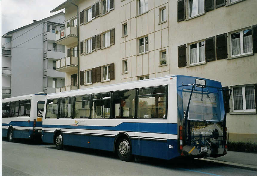 (070'209) - ZVB Zug - Nr. 105/ZG 82'545 - Lanz+Marti/Hess Personenanhnger am 21. August 2004 in Luzern, Allmend