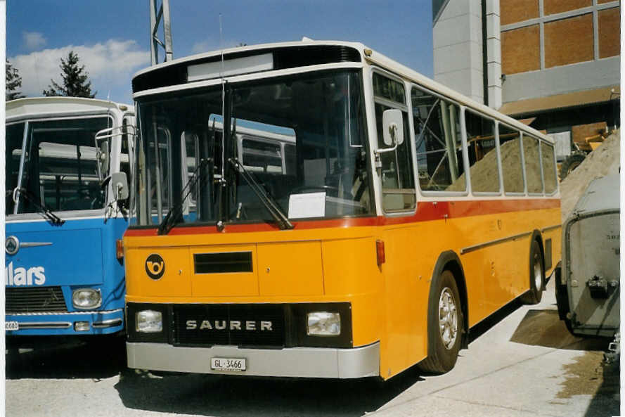 (070'432) - Looser, Elm - GL 3466 - Saurer/Tscher (ex Mattli, Wassen) am 28. August 2004 in Niederbipp, Saurertreffen