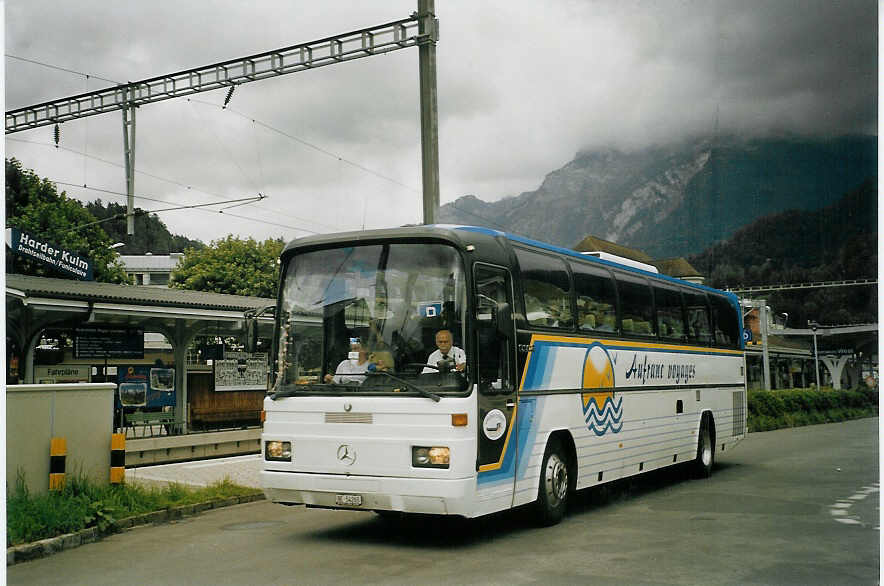 (071'016) - Aufranc, Orvin - BE 54'265 - Mercedes am 12. September 2004 beim Bahnhof Interlaken West