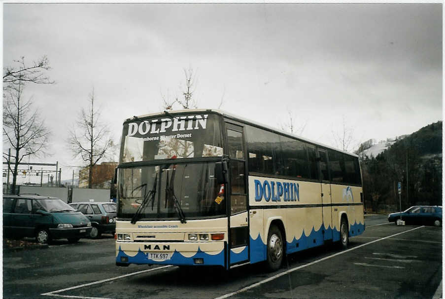 (073'410) - Aus England: Dolphin, Wimborne - TTK 597 - MAN/Jonkheere am 27. Dezember 2004 in Thun, Seestrasse