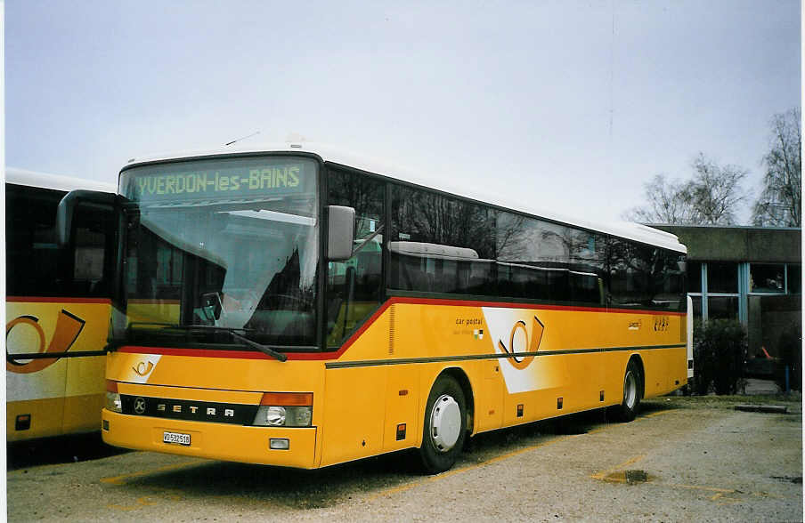(074'610) - CarPostal Vaud-Fribourg - VD 532'518 - Setra (ex P 26'021) am 12. Februar 2005 in Yverdon, Garage
