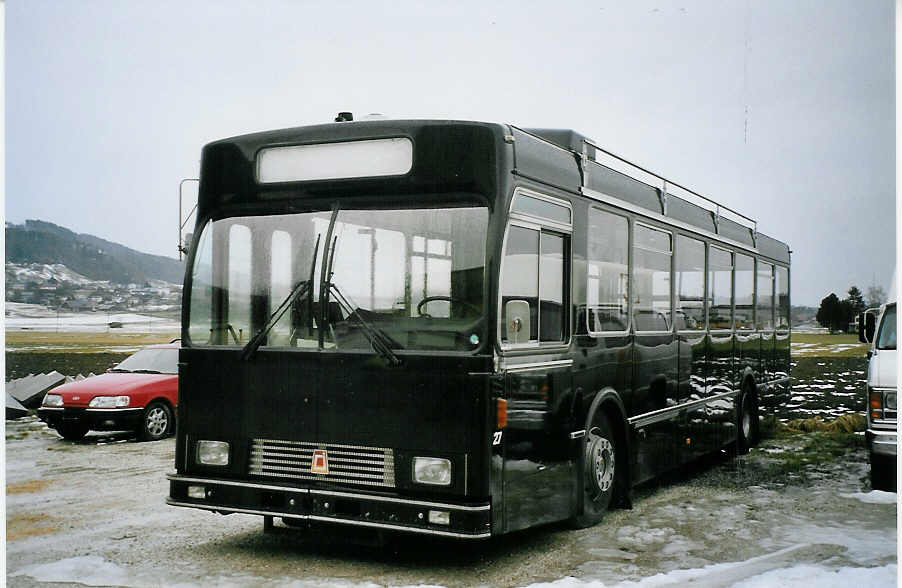 (074'726) - STI Thun - Nr. 27 - Volvo/R&J (ex SAT Thun Nr. 27) am 12. Februar 2005 im Belp, ABAG
