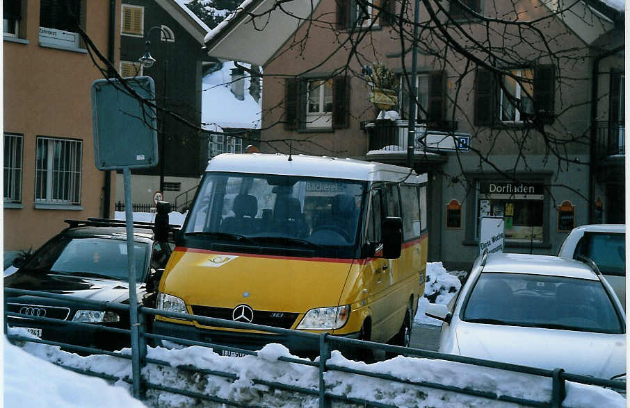 (075'202) - Thalmann, Bramboden - LU 90'207 - Mercedes am 25. Februar 2005 in Hasle, Post