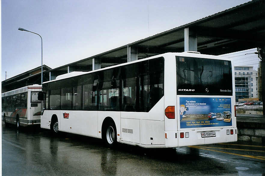(075'624) - TPN Nyon - VD 558'014 - Mercedes am 6. Mrz 2005 beim Bahnhof Nyon
