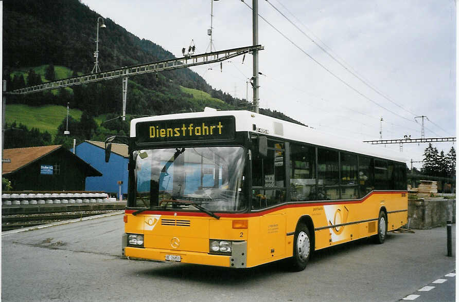 (078'123) - Portenier, Adelboden - Nr. 2/BE 26'853 - Mercedes (ex P 25'198; ex Anthamatten, Saas-Almagell) am 25. Juni 2005 beim Bahnhof Reichenbach