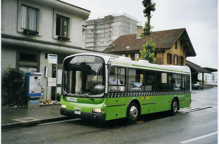 (078'333) - AAGR Rothenburg - Nr. 96/LU 15'775 - Iveco am 11. Juli 2005 beim Bahnhof Littau