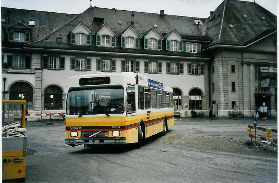 (079'711) - STI Thun - Nr. 35/BE 443'835 - Volvo/R&J (ex SAT Thun Nr. 35) am 25. August 2005 beim Bahnhof Thun