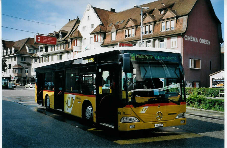 (080'025) - Voegtlin-Meyer, Brugg - Nr. 102/AG 8965 - Mercedes am 28. August 2005 beim Bahnhof Brugg