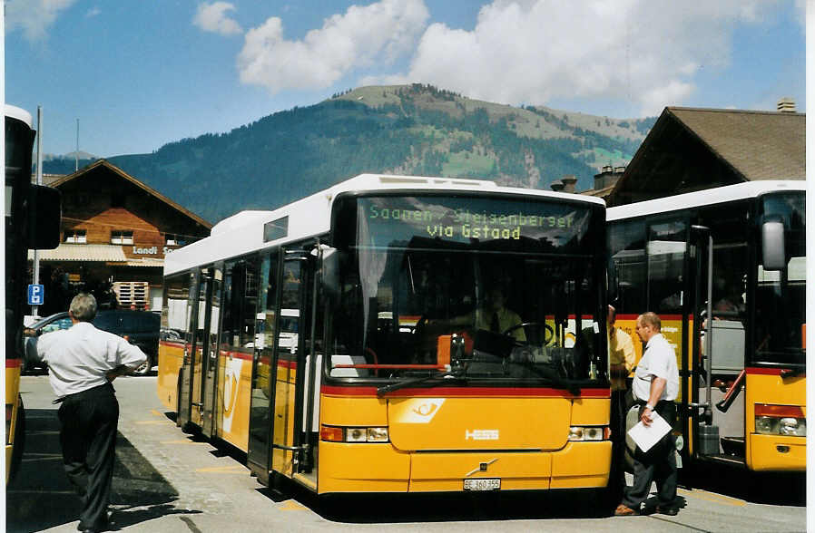 (080'229) - Kbli, Gstaad - BE 360'355 - Volvo/Hess am 3. September 2005 beim Bahnhof Gstaad