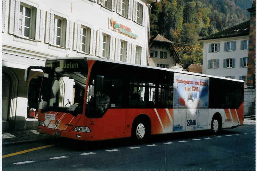 (081'131) - AAGU Altdorf - Nr. 43/UR 9156 - Mercedes am 20. Oktober 2005 in Altdorf, Telldenkmal