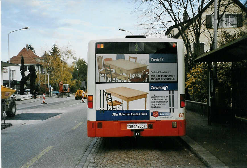 (081'515) - BSU Solothurn - Nr. 67/SO 142'067 - Mercedes am 12. November 2005 in Solothurn, Touring