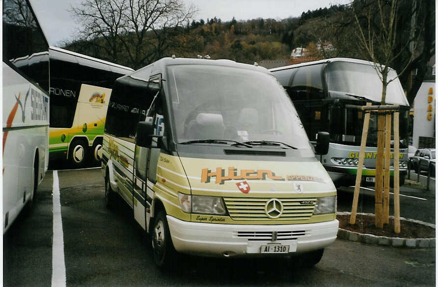 (081'702) - Aus der Schweiz: Hirn, Appenzell - AI 1310 - Mercedes/Auwrter am 3. Dezember 2005 in Freiburg, Karlsplatz