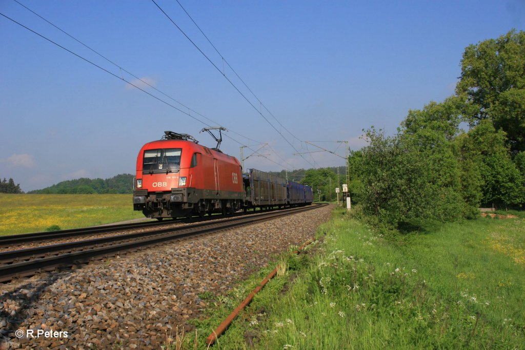 1116 102-3 mit gemischten G�terzug bei P�lling. 13.05.11