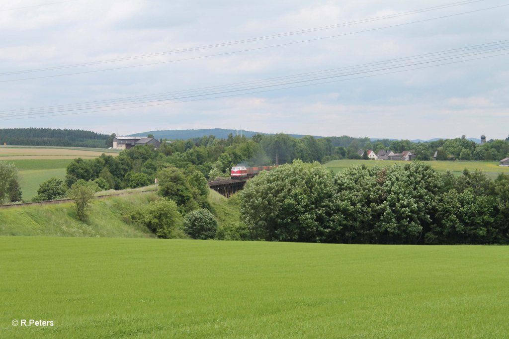 118 770 mit einem Kokszug aus CZ bei Seu�en. 15.06.13