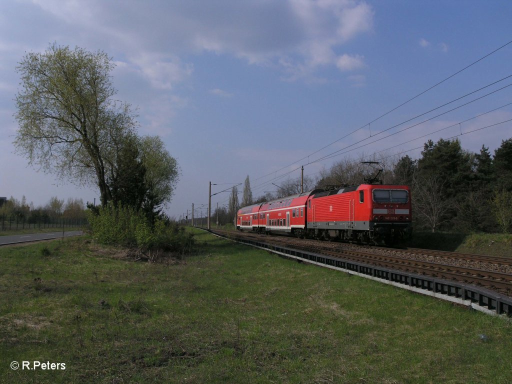 143 233-5 schiebt RE 18218 Frankfurt/Oder bei Eisenh�ttenstadt. 18.04.11
